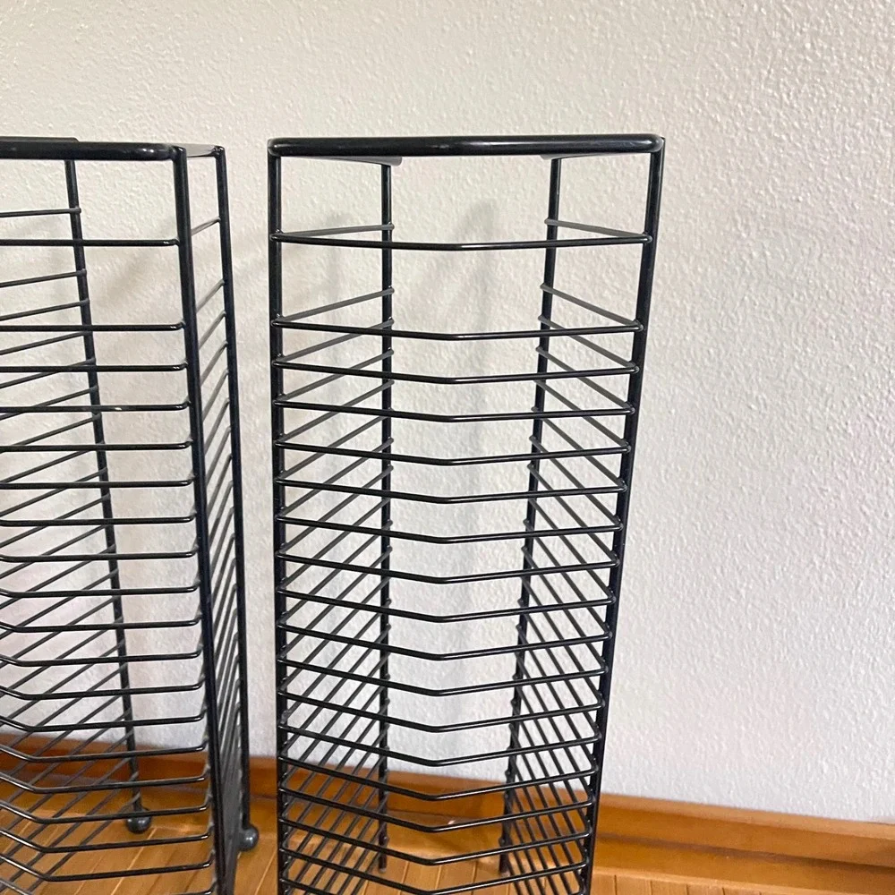 2 Vintage Y2k 22 CD retro game Storage Holder Display Metal Wire Rack Hanging